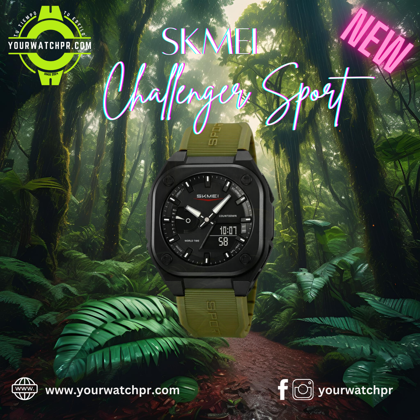 Skmei Challenger Sport "Green Army"