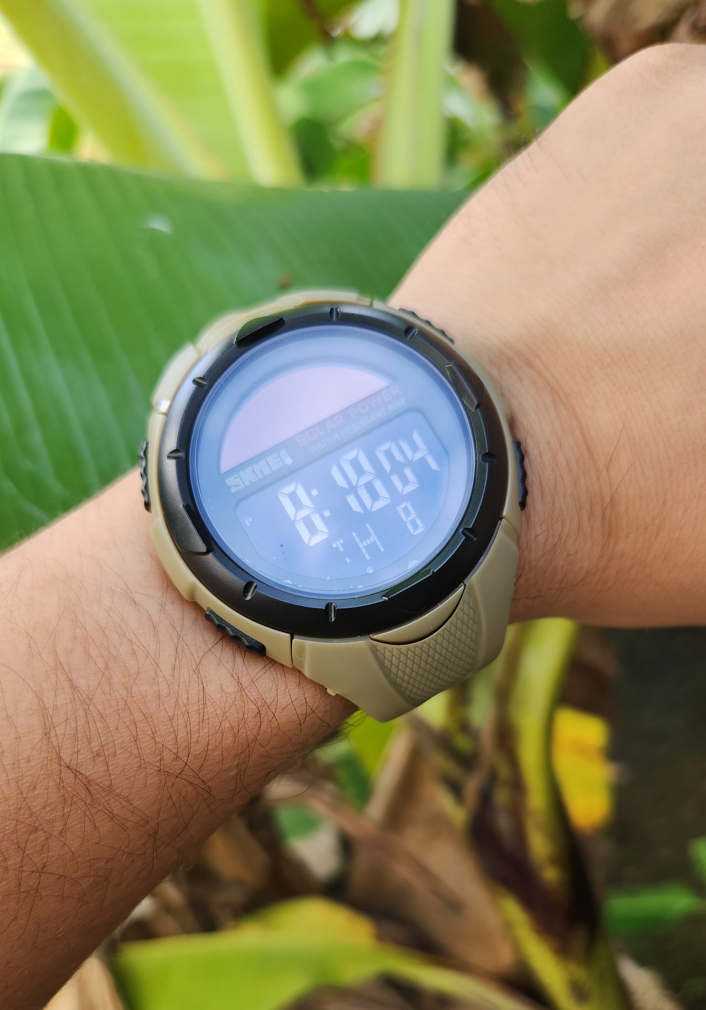 SKMEI SOLAR WATCH "KHAKI" WR50M