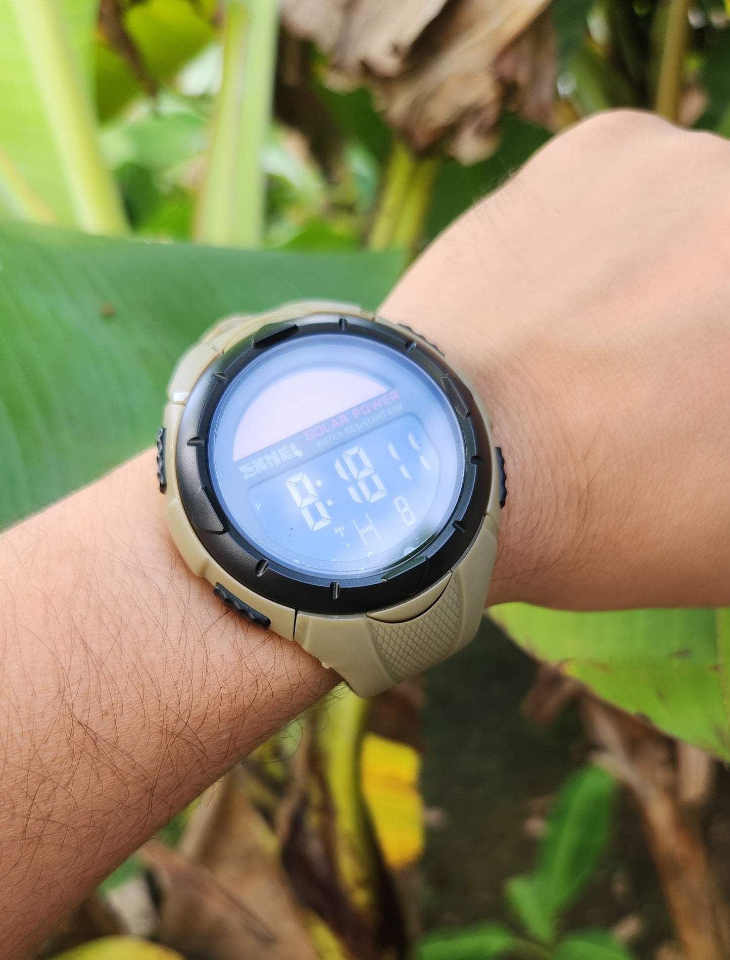 SKMEI SOLAR WATCH "KHAKI" WR50M