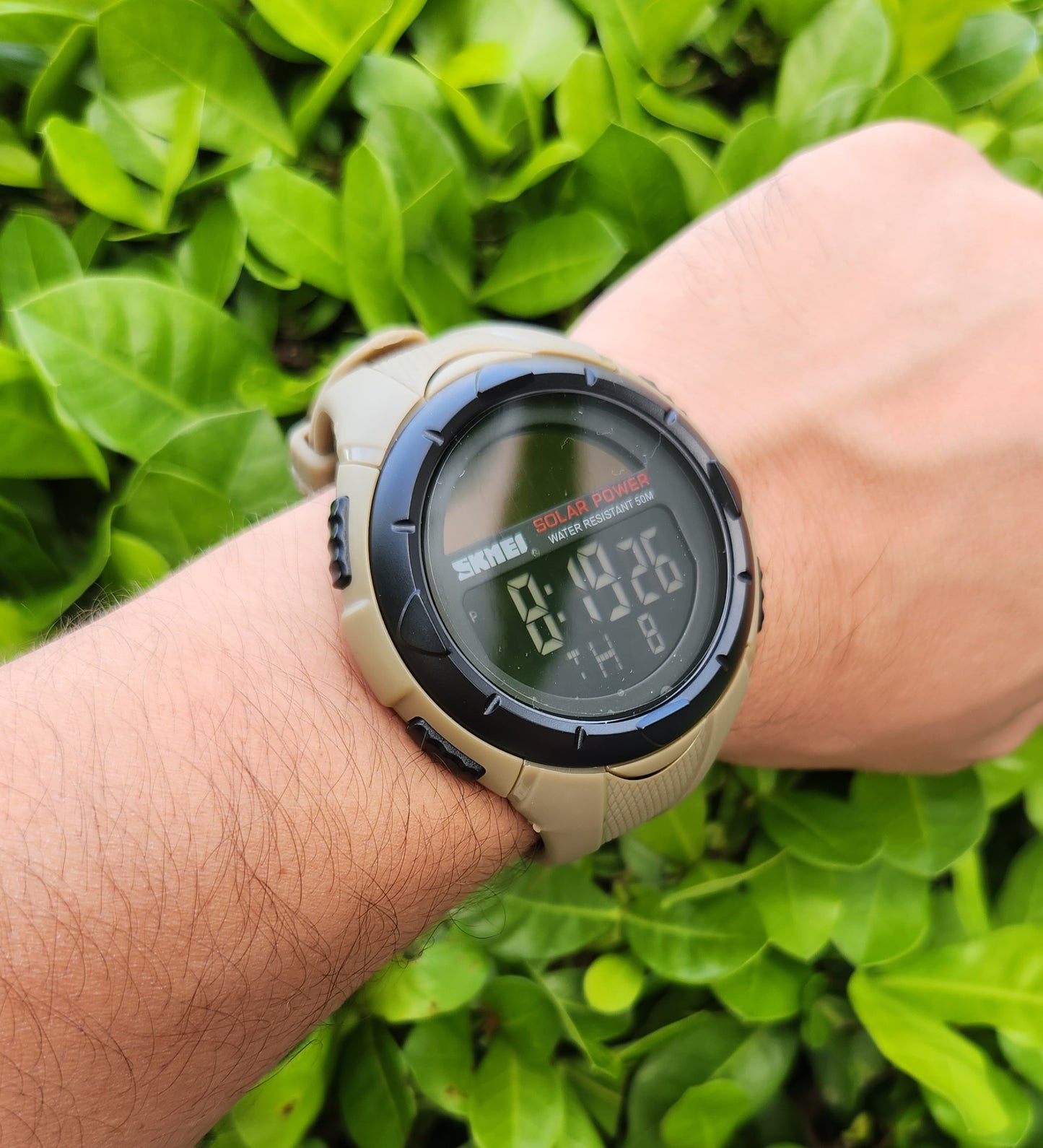 SKMEI SOLAR WATCH "KHAKI" WR50M