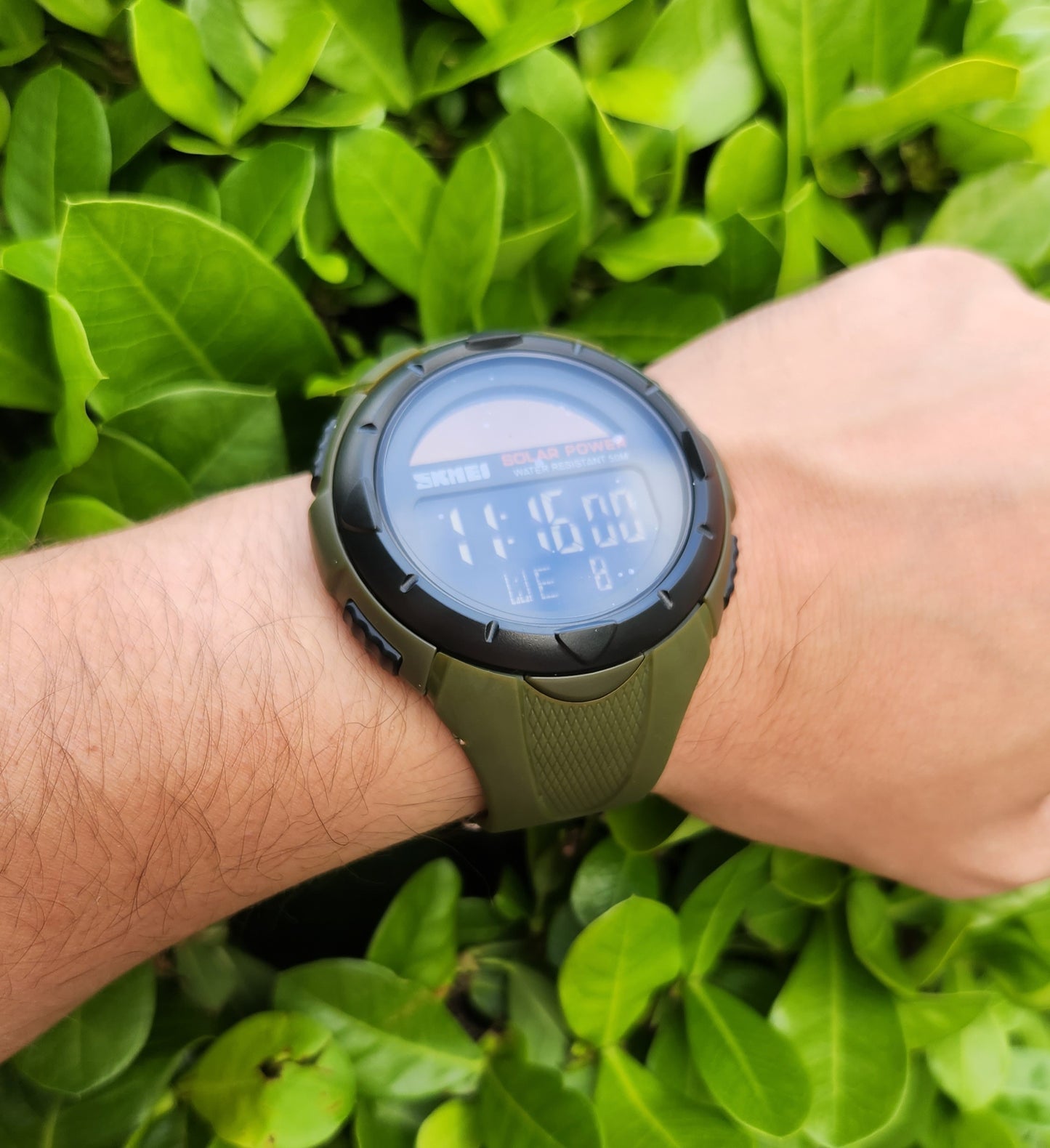 SKMEI SOLAR WATCH "GREEN ARMY" WR50M