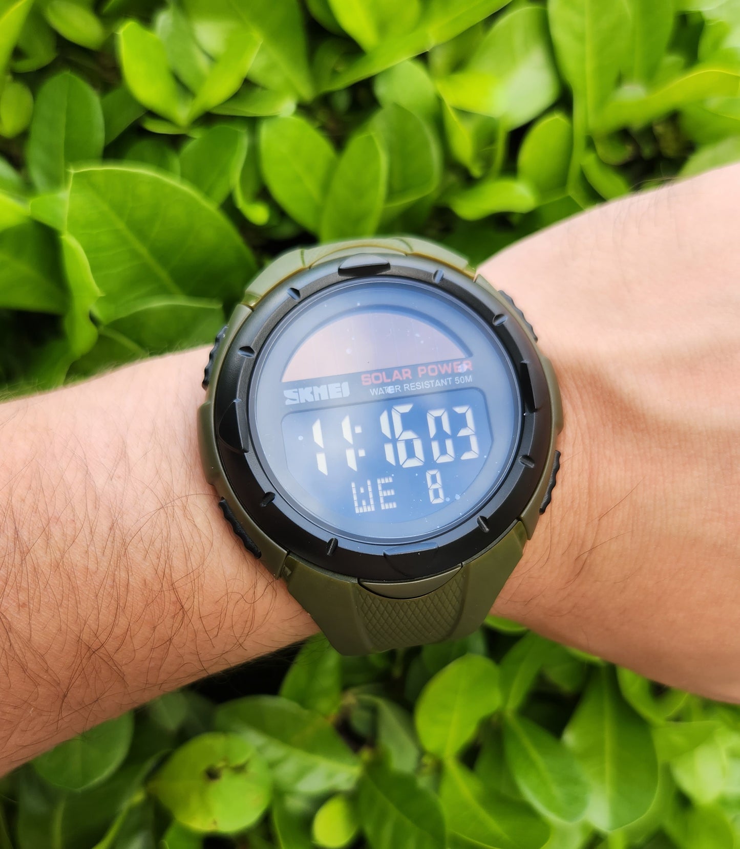 SKMEI SOLAR WATCH "GREEN ARMY" WR50M