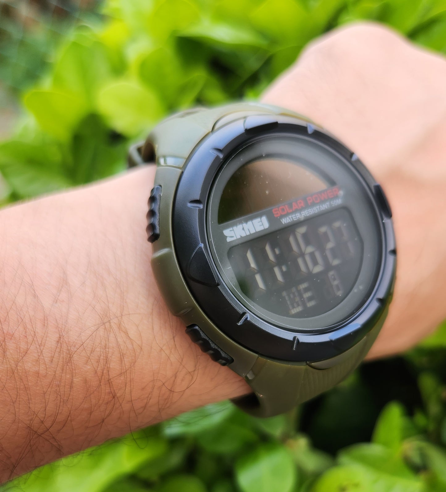 SKMEI SOLAR WATCH "GREEN ARMY" WR50M