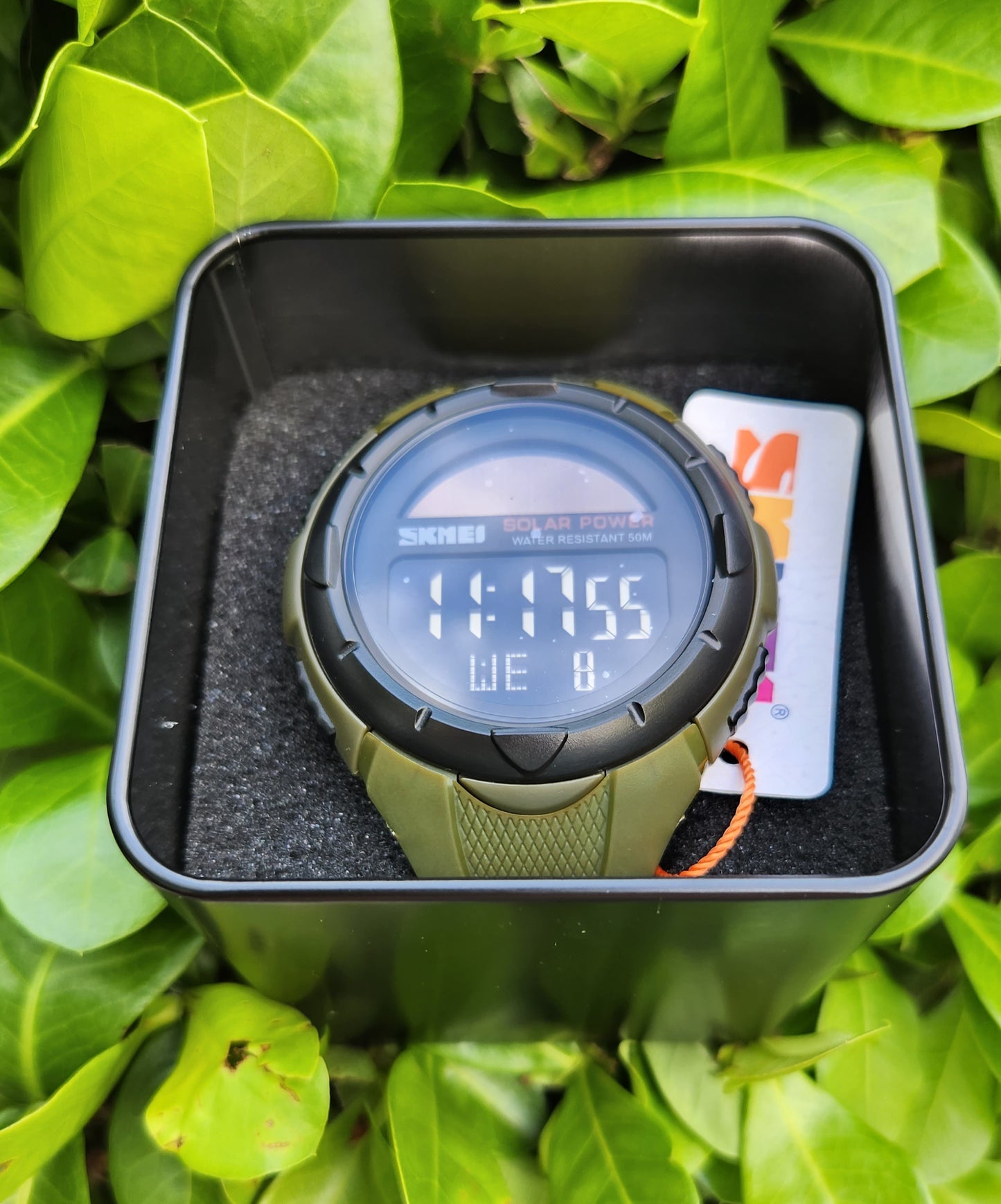 SKMEI SOLAR WATCH "GREEN ARMY" WR50M