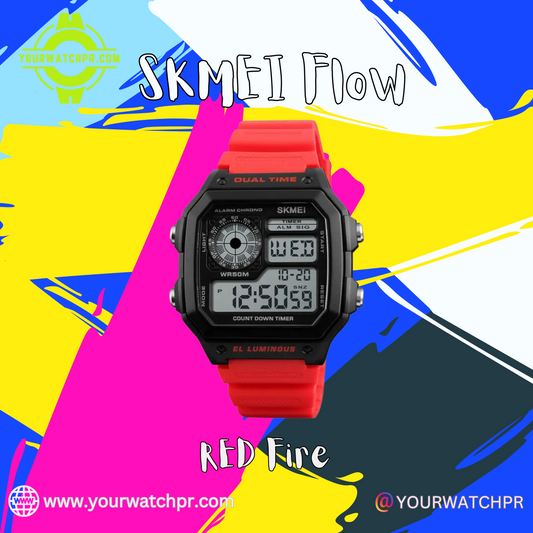SKMEI Flow "RED Fire": Estilo y Función